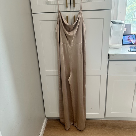 Lulu’s Lush Champagne Jumpsuit - Picture 3 of 6